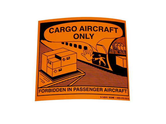 Cargo Aircraft Only Label